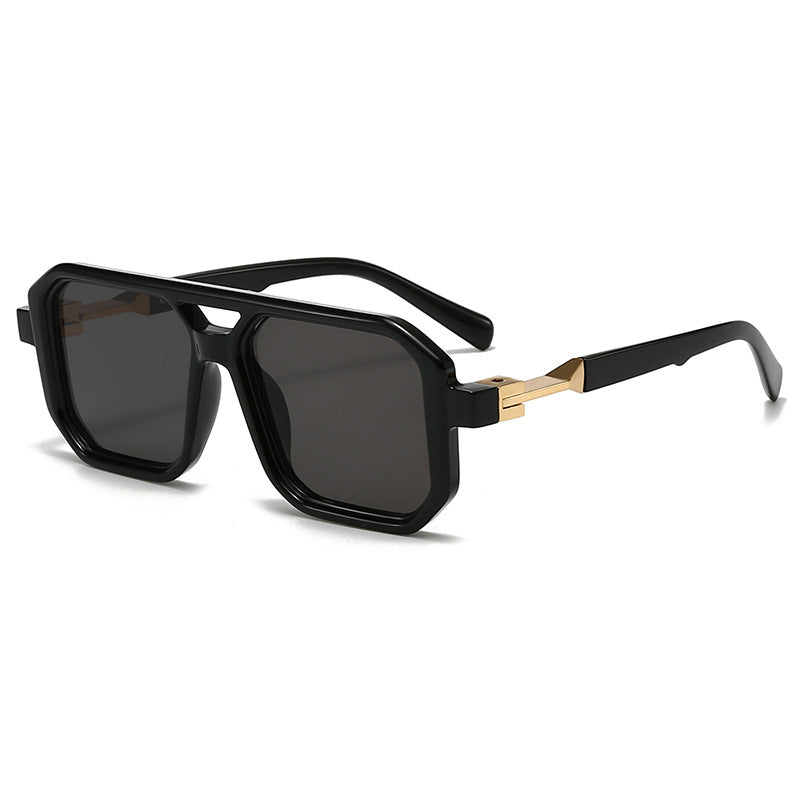 Damen stilvolle oversized Sonnenbrille mit geometrischem Rahmen Karnz