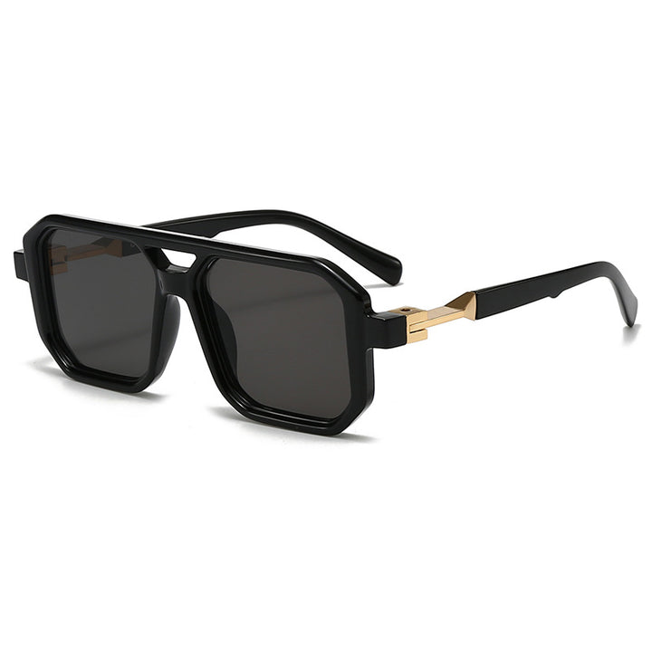 Damen stilvolle oversized Sonnenbrille mit geometrischem Rahmen Karnz