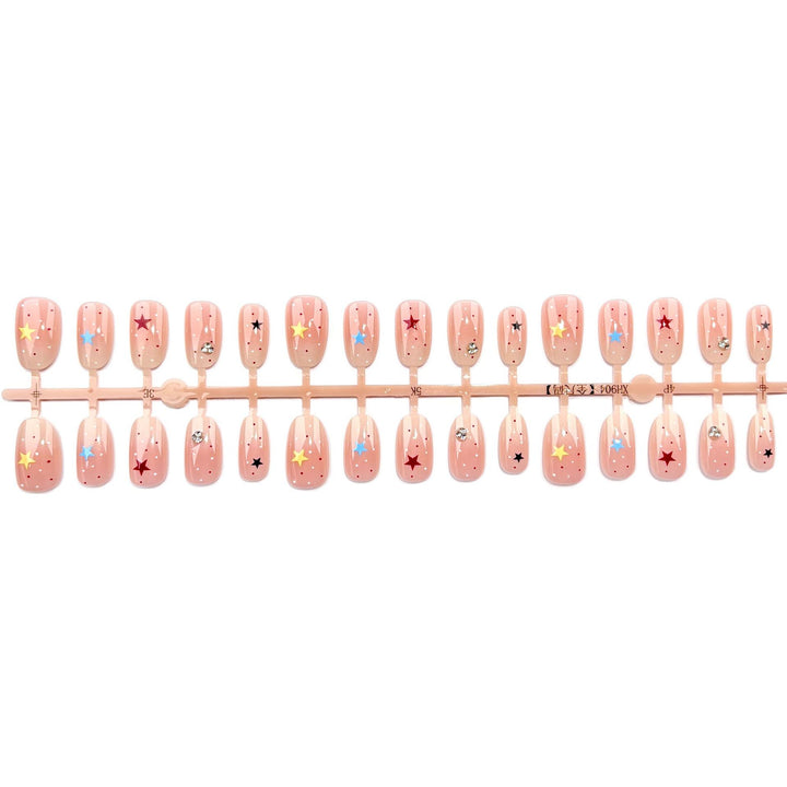 Stylisches dekoratives Press-On-Nagelset 1790745511