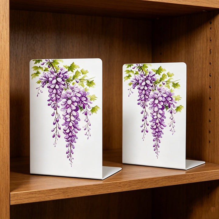 Elegante Blumendekorative Buchstützen