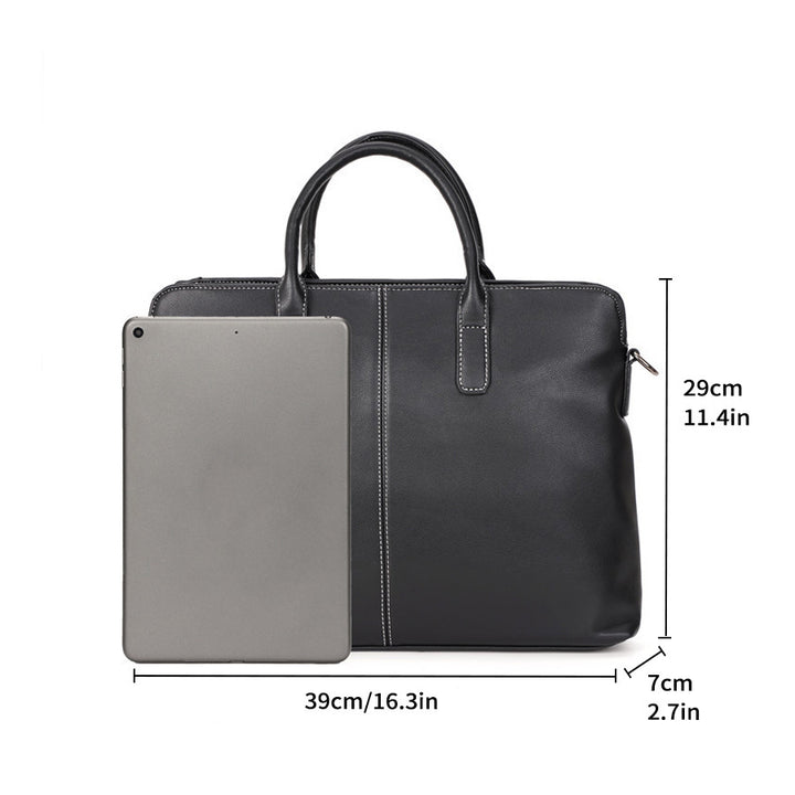 Professionelle Leder Laptop Aktentasche