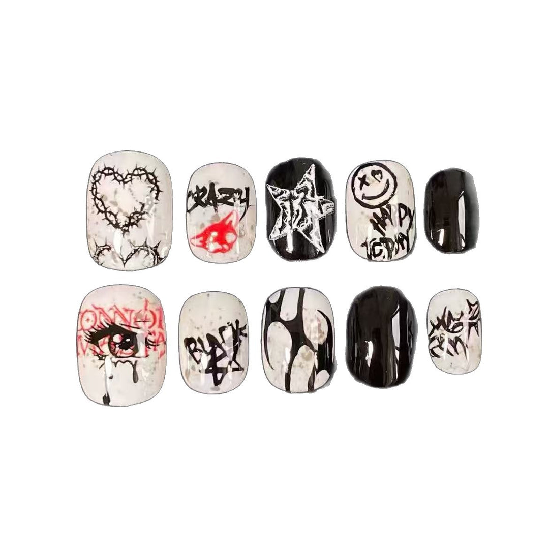 Künstlerisches Abstraktes Fingernagelkunst Set Karnz