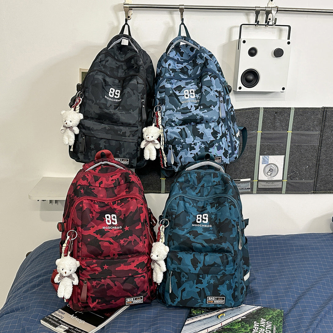 Vielseitiger Camouflage-Rucksack mit Multi-Taschen-Design Karnz