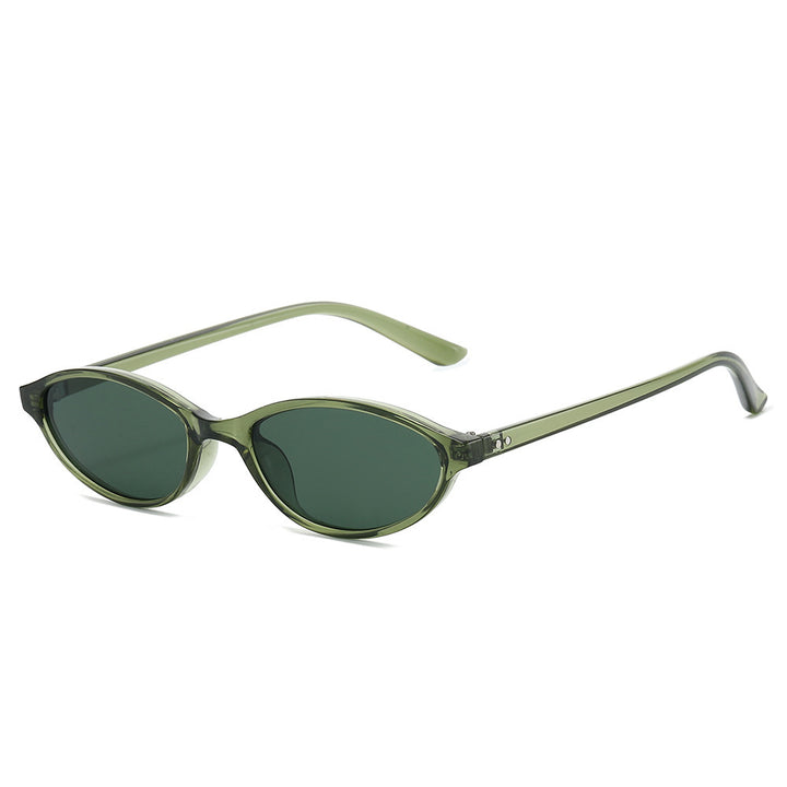 Chic Vintage-inspirierte ovale Sonnenbrille Karnz