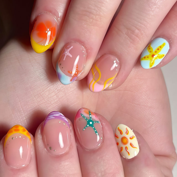Sommerliche Nagelkunst Karnz