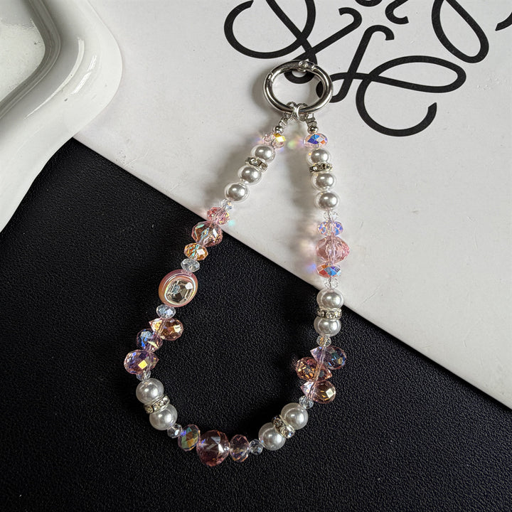 Elegante Perlen Charm Schlüsselanhänger Karnz 1790135736