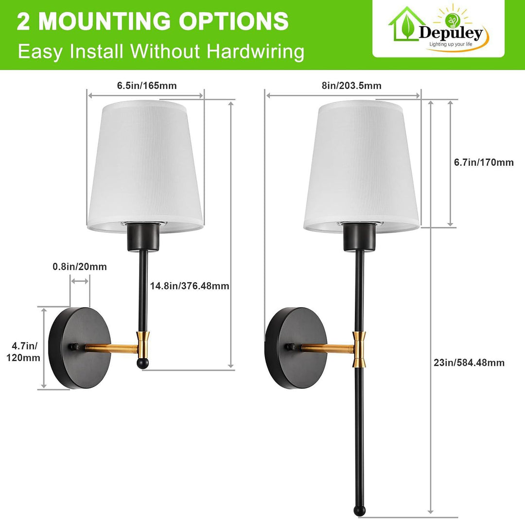 Elegante Wohnwandlampen