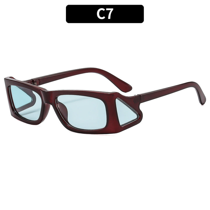 Futuristische Geometrische Schild Sonnenbrille  1787664004