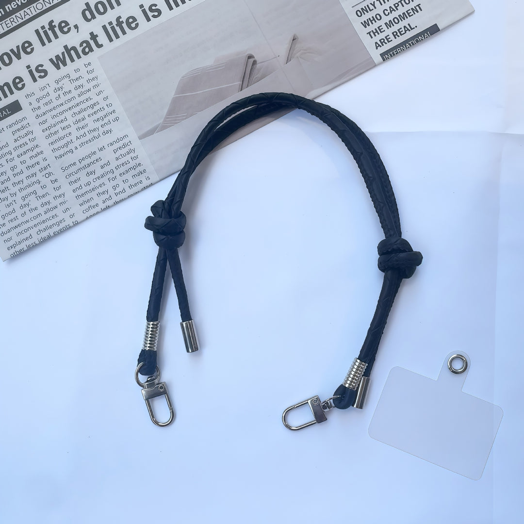 Premium geflochtener Lanyard mit ID-Halter Karnz