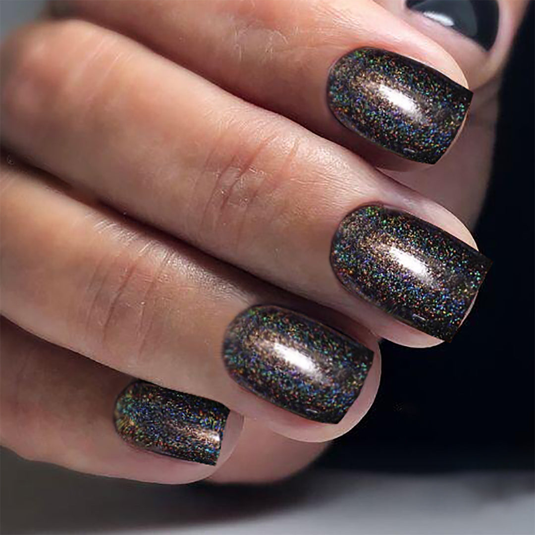 Glamouröse glitzer-infused press-on Nagelset Karnz