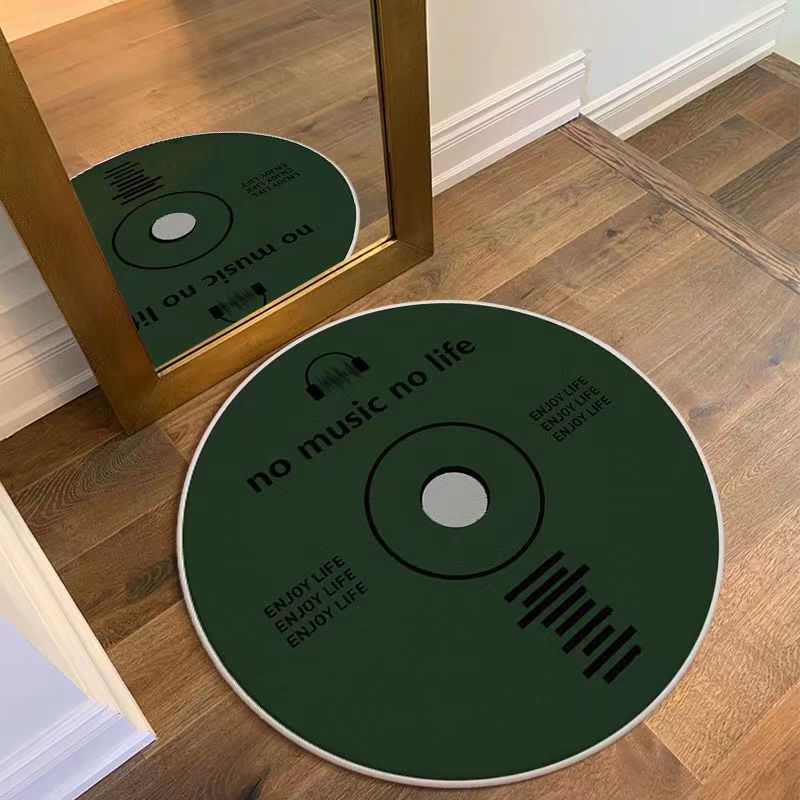 Runder Musik-Themen Teppich