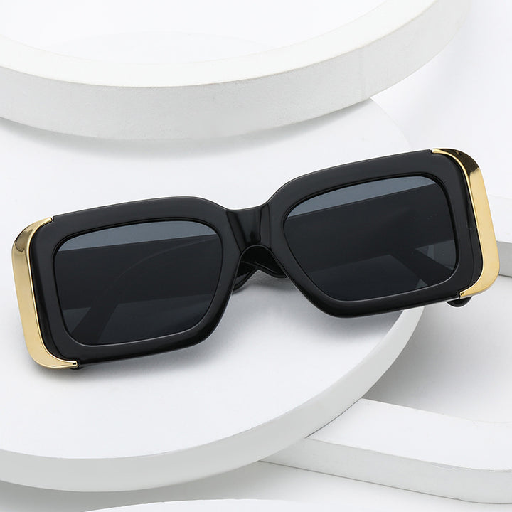 Damen Oversized-Sonnenbrille im modernen Animal-Print-Design Karnz