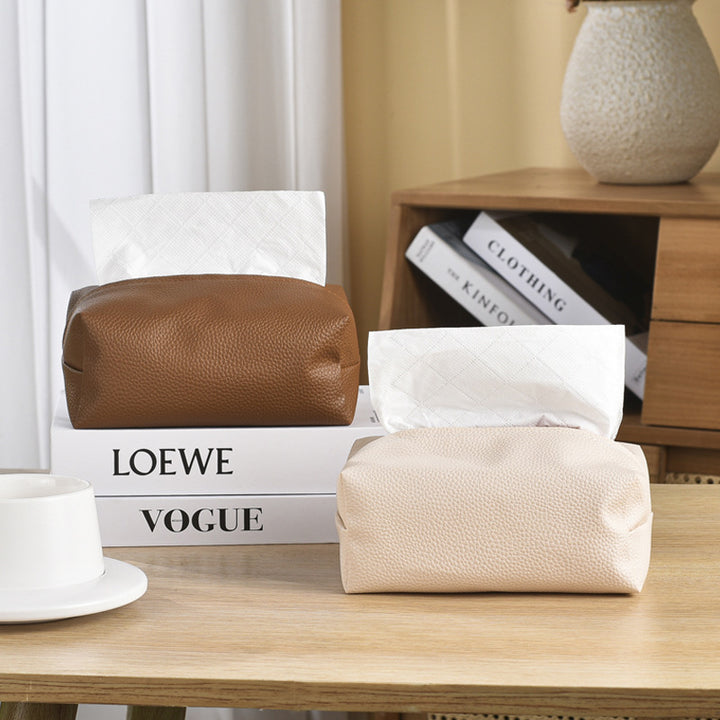 Premium Leder Taschentuchbox Cover Karnz