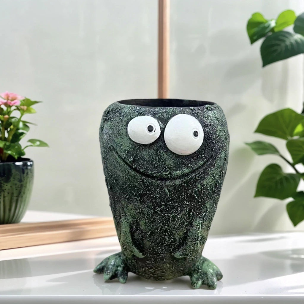 Dekorative Pflanzenübertopf in Froschdesign Karnz