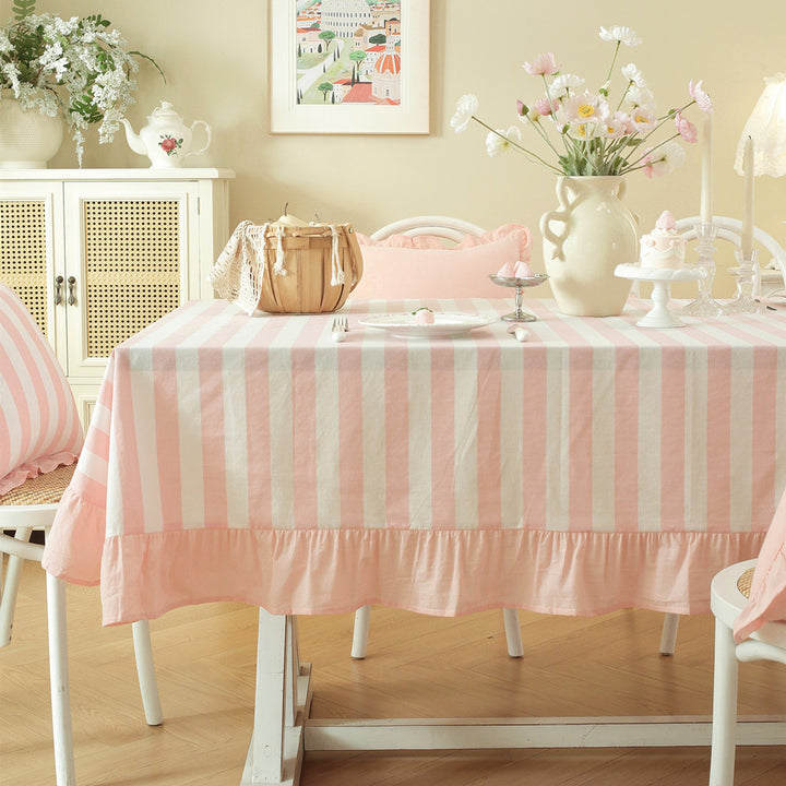 Ruffled Gestreifte Tischdecke