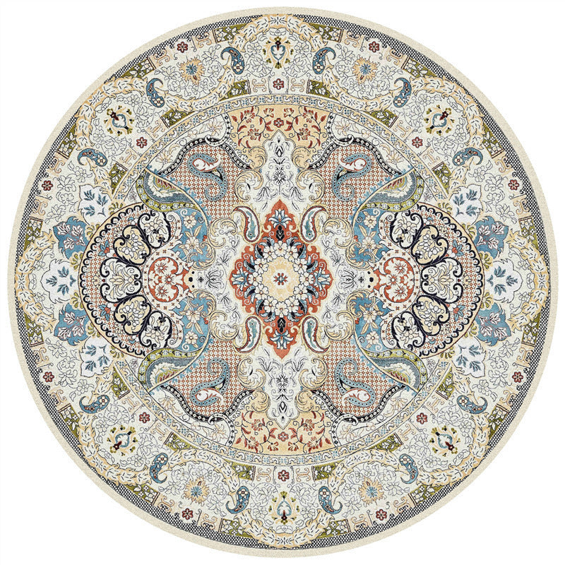 Runder geometrisches Muster Bereichsteppich