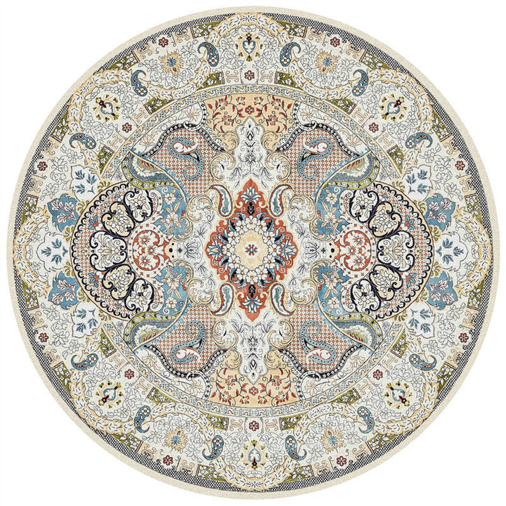 Runder geometrisches Muster Bereichsteppich