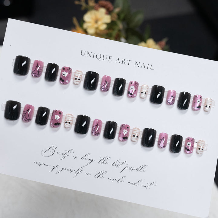 Halloween-Themen Druck-On-Nagelkunst