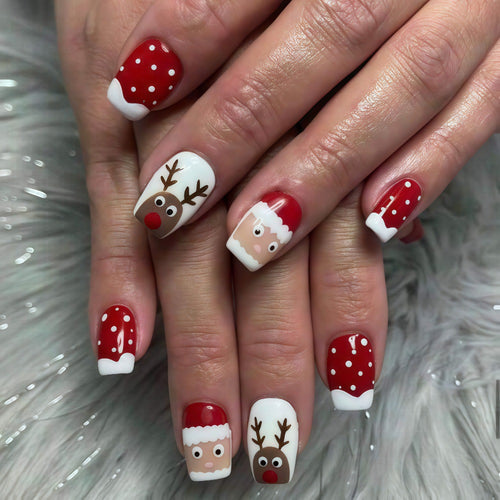 Festliche Weihnachtskunstnägel Karnz
