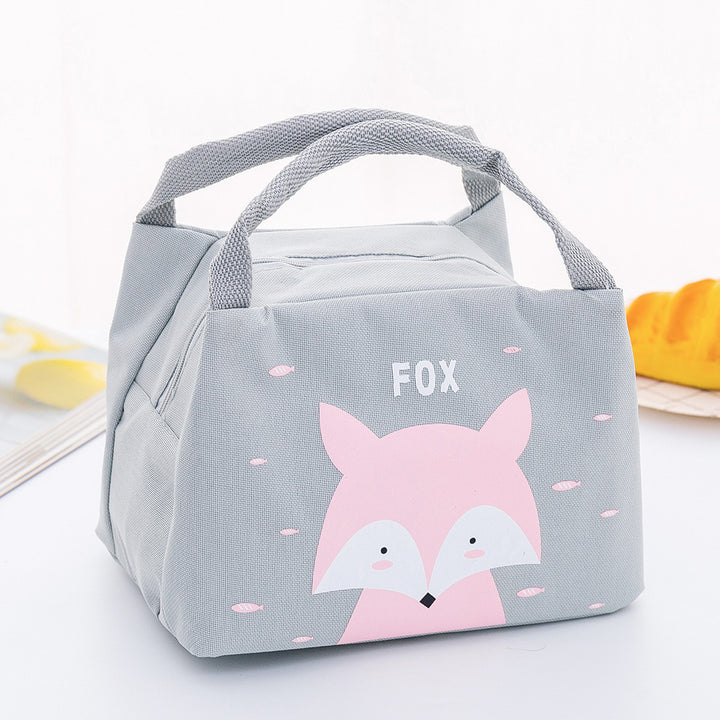 Isolierte Lunchbox-Tasche mit süßem Fuchsdesign