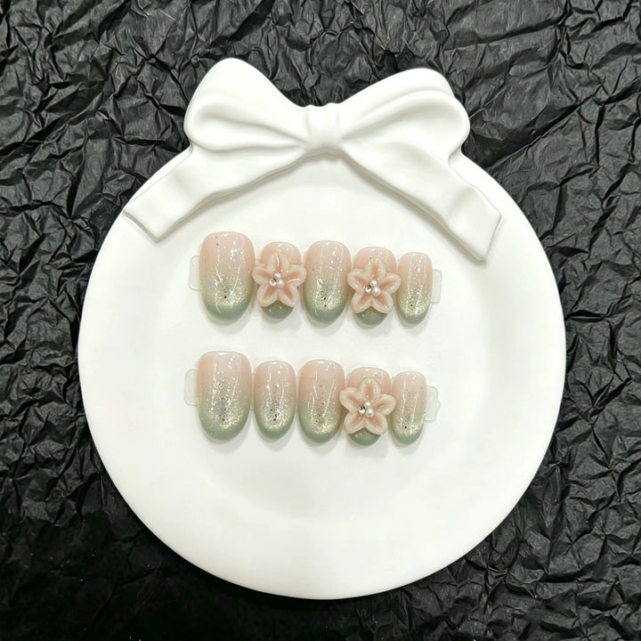 Floral Press-On Nagelkunst Set  1791773600