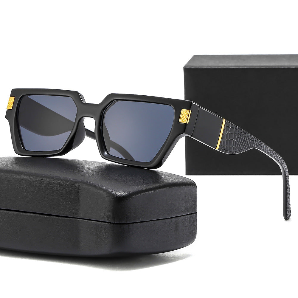 Damen Modische Sonnenbrille im markanten Design mit Honeyglass und strukturiertem Rahmen Karnz