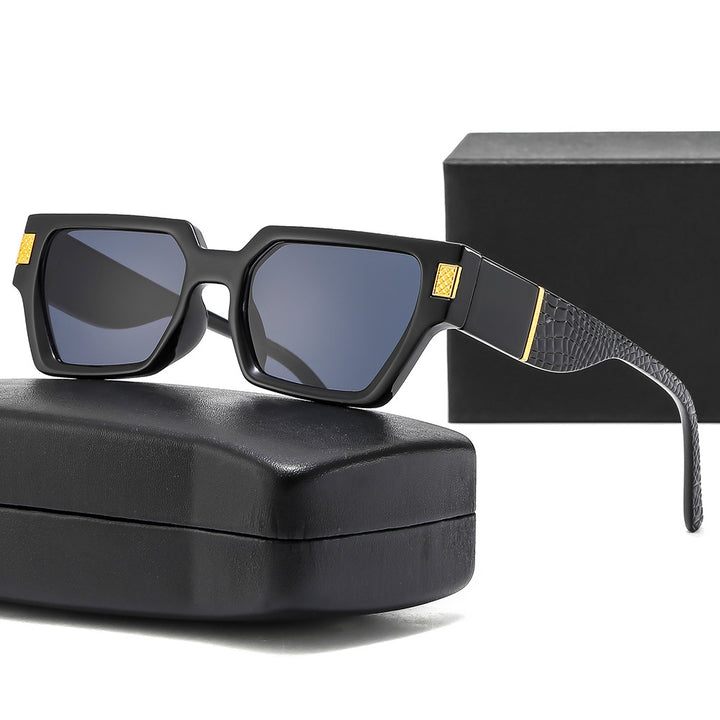 Damen Modische Sonnenbrille im markanten Design mit Honeyglass und strukturiertem Rahmen Karnz