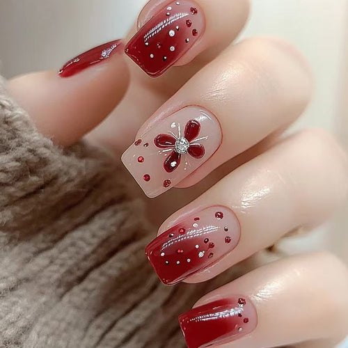 Floral Nail Art Press-On Set Karnz