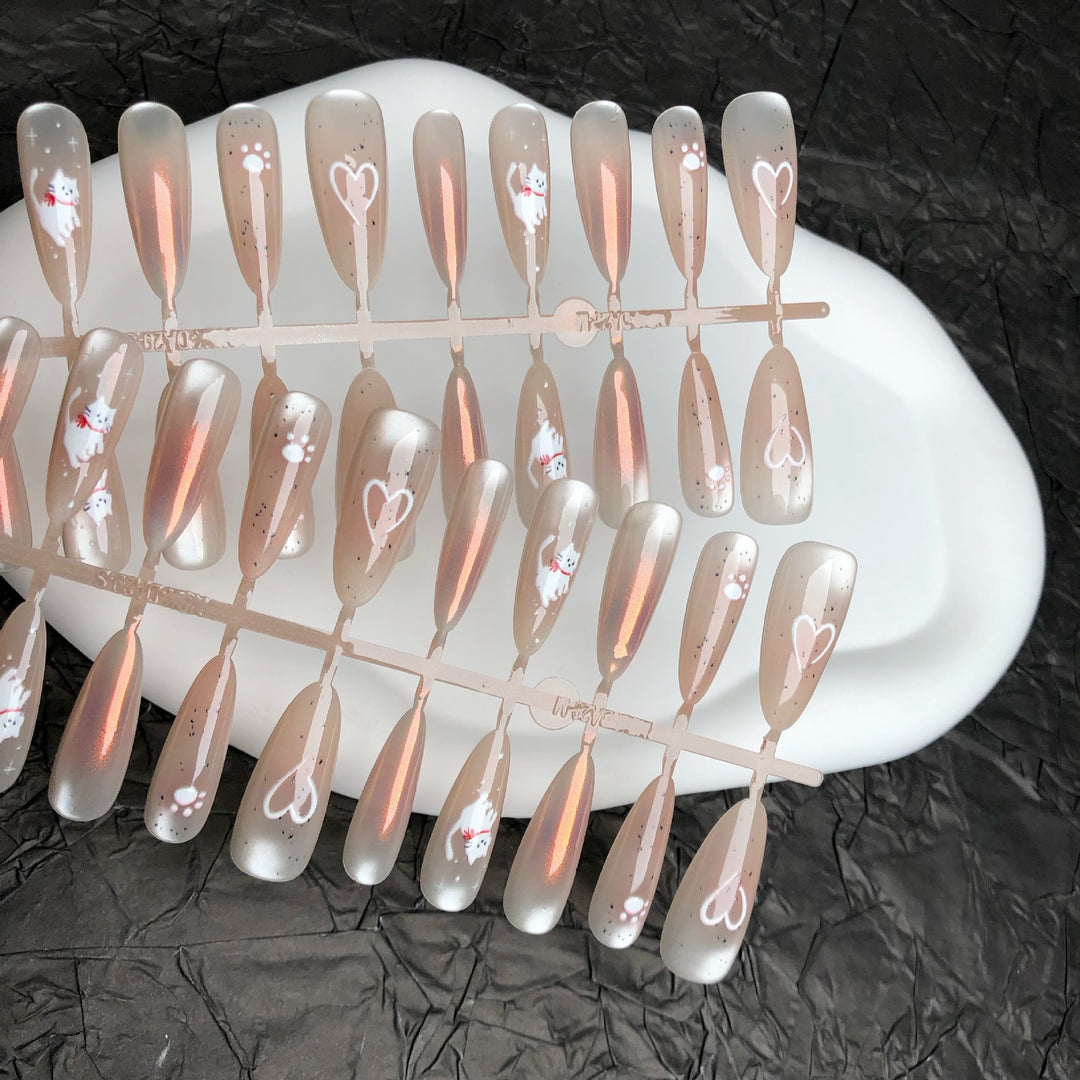 Elegantes Press-On Nagelkunst Set
