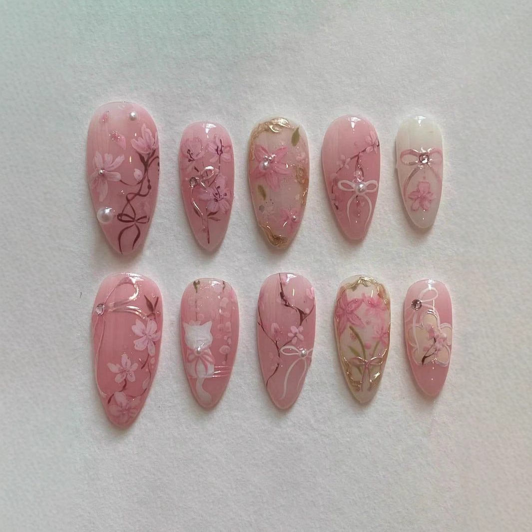 Künstlerisches Press-On Nagelkunstset Karnz