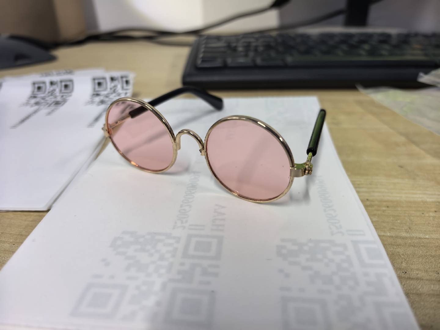 Damen modische runde Brille Karnz