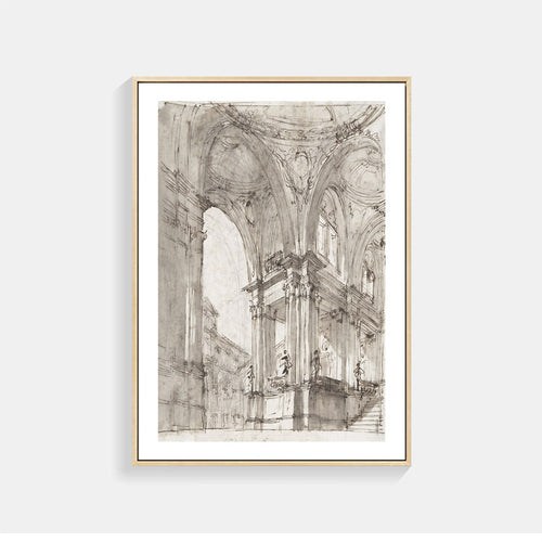 Architektonische Skizzen Wandkunst für Innenräume