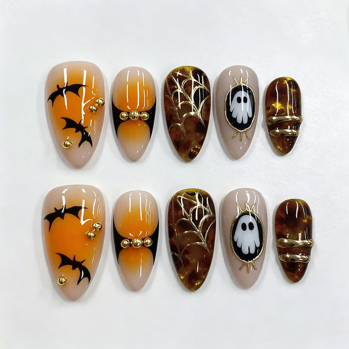 Halloween-Themen Press-On Nagelkunst Set 1790738812