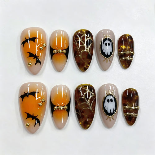 Halloween-Themen Press-On Nagelkunst Set 1790738812