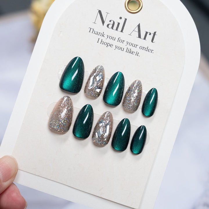 Hochglanz Press-On Nagelkunst