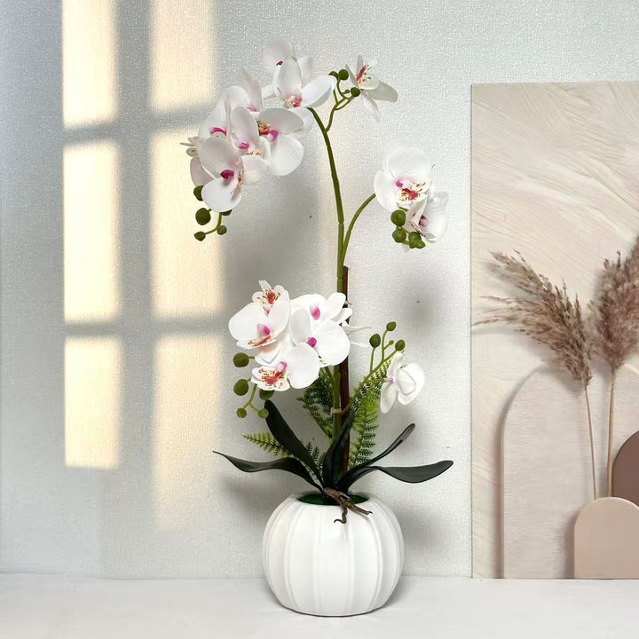 Elegante künstliche Orchideenarrangement für die Innenraumdekoration