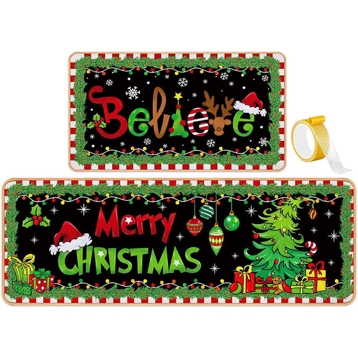 Festliche Weihnachtsküchenmatten-Set Karnz