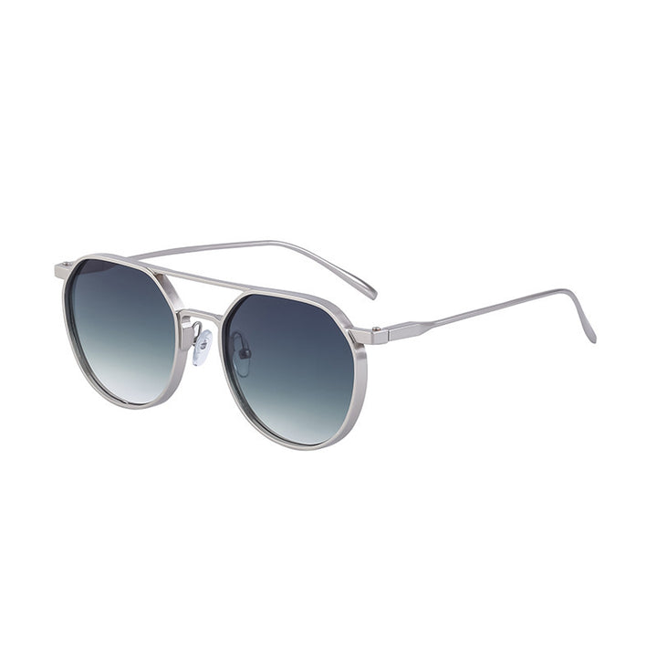 Damen modische Sonnenbrille im stilvollen runden Design Karnz