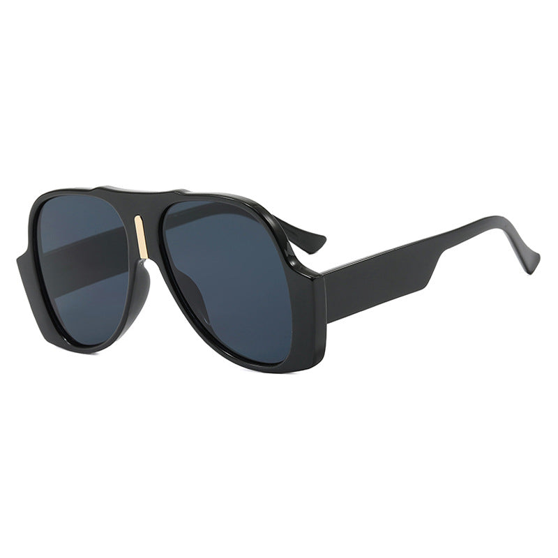 Damen quadratische Sonnenbrille mit einzigartigem tiermuster Rahmen und UV-Schutz Karnz