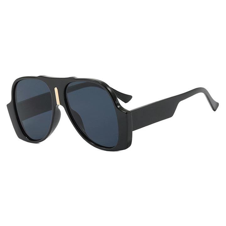 Damen quadratische Sonnenbrille mit einzigartigem tiermuster Rahmen und UV-Schutz Karnz
