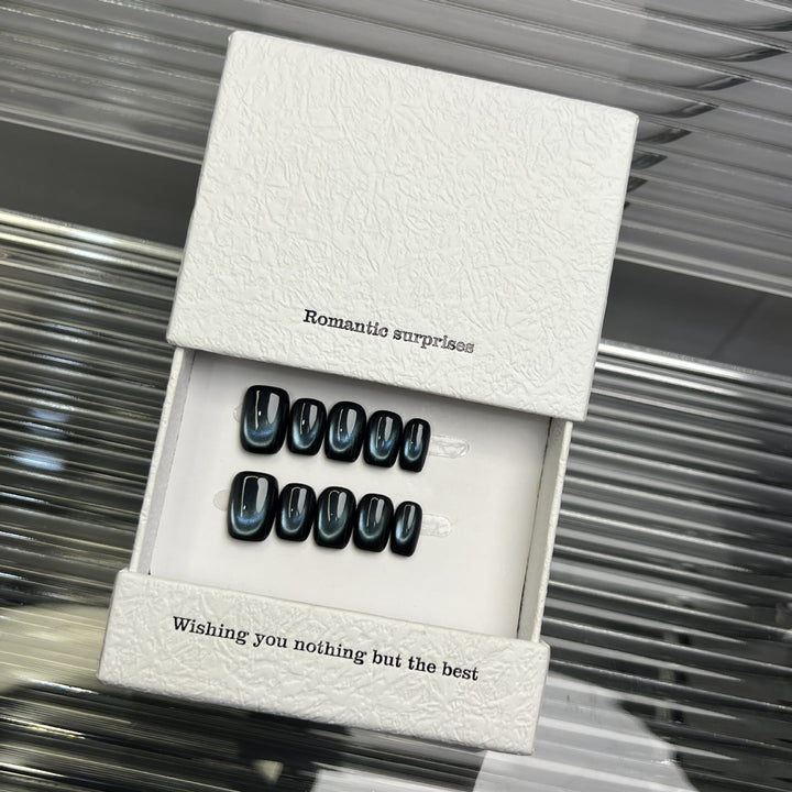 Premium Künstlerische Ombre Press-On Nagel Set