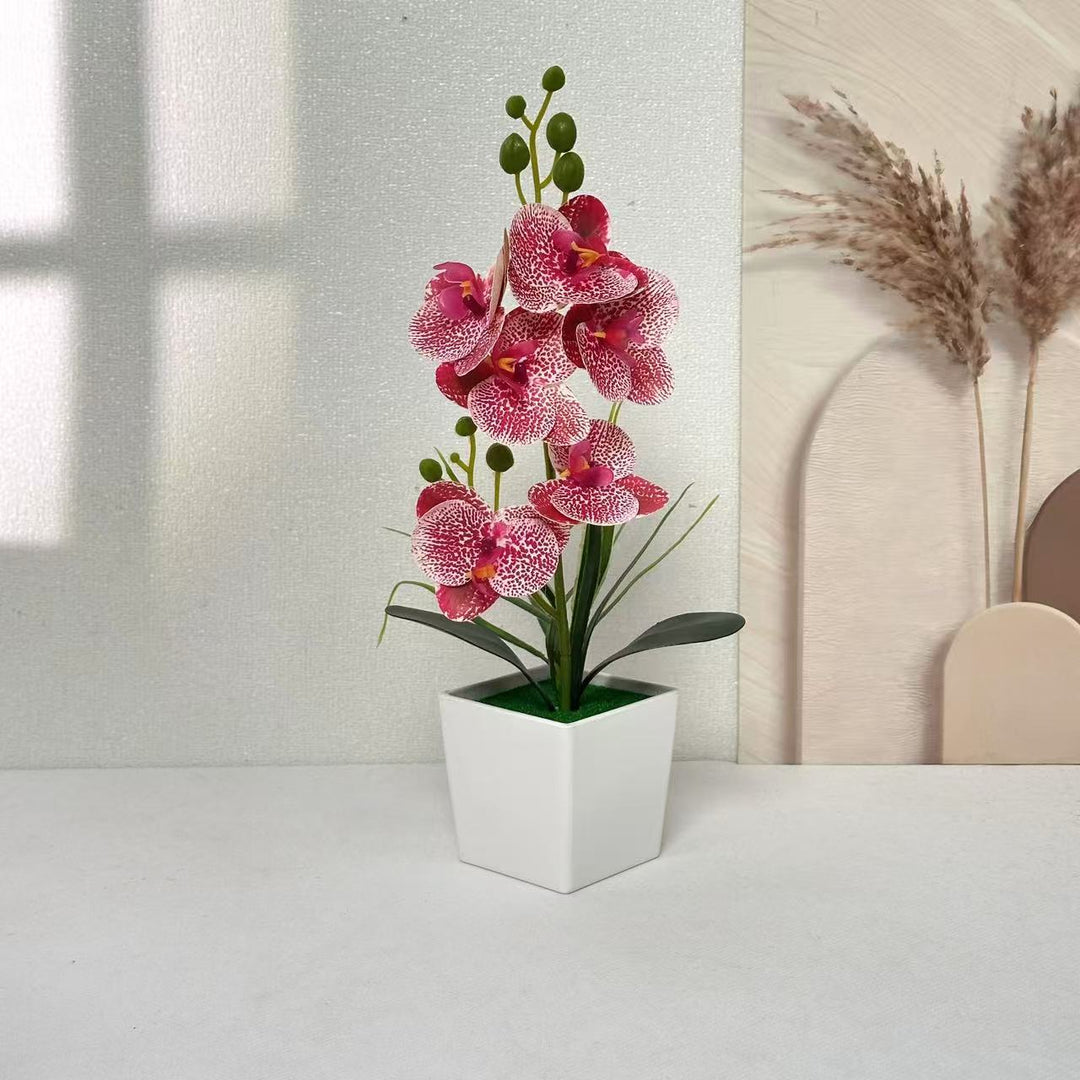 Elegante künstliche Orchideenpflanze für Tischdekoration Zuhause
