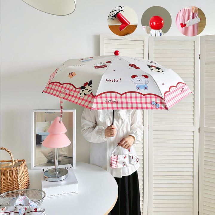 Damen Regenschirm mit niedlichem Design Karnz