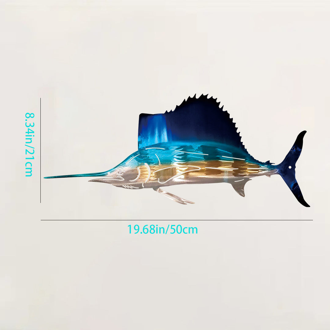 Metal Shark Wandkunst