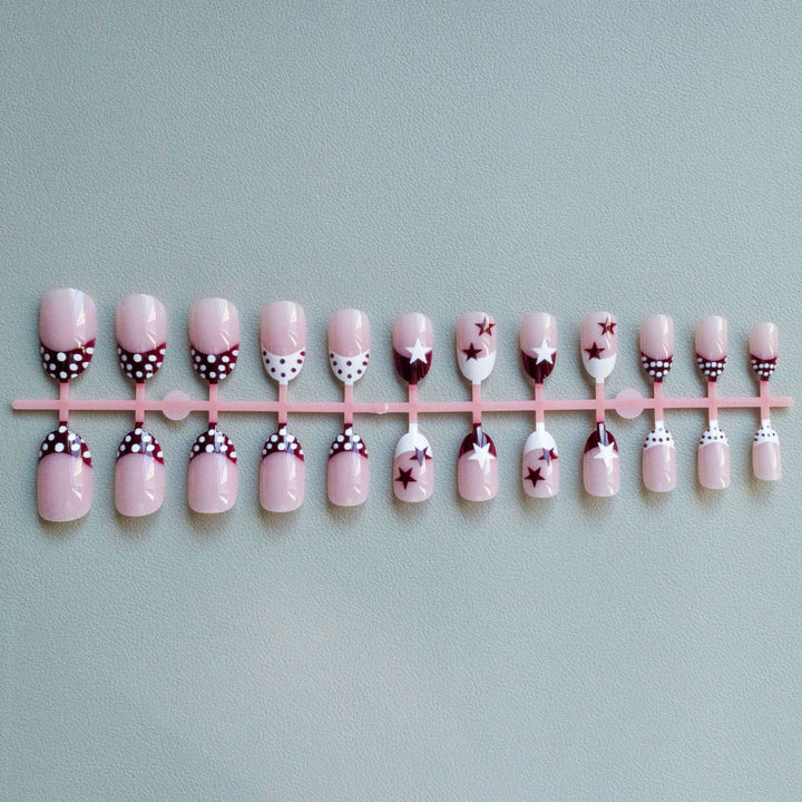 Künstlerisches Stern- und Punkt-Nagelkunst-Set