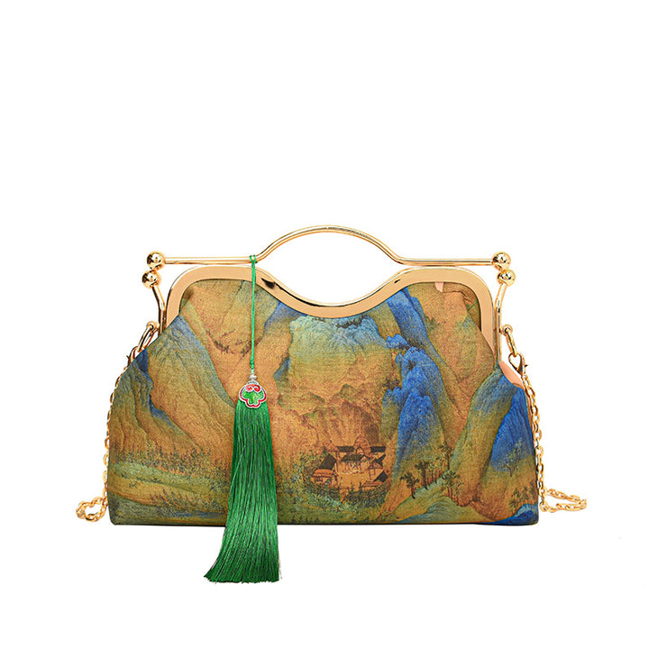 Vintage kunstinspiriertes Handtasche
