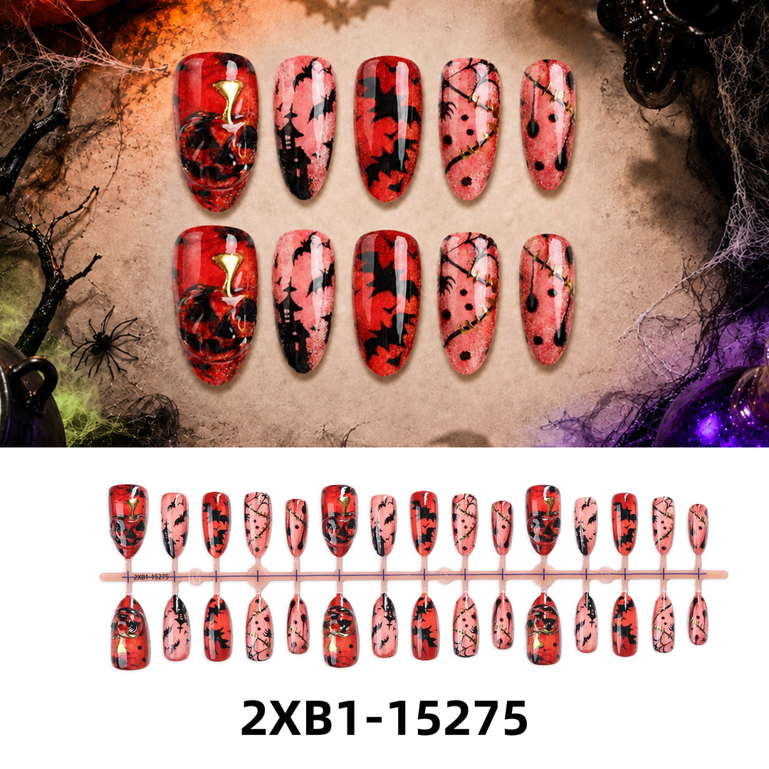 Kunstnagelset mit kreativen Halloween-Motiven Karnz