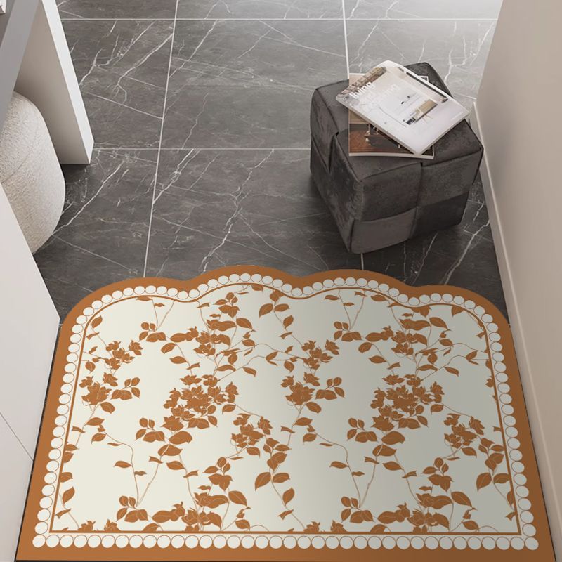 Elegante Blumen Fussmatte
