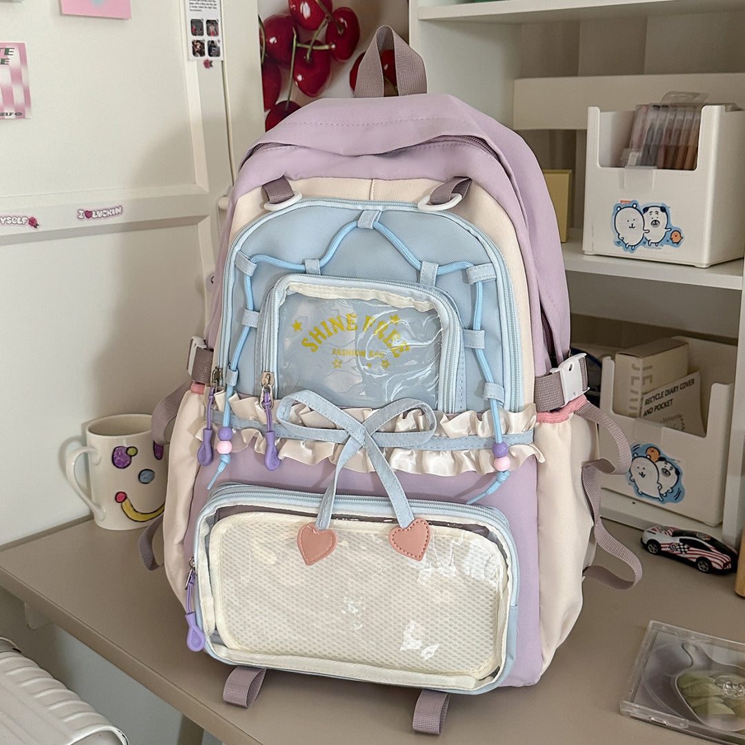 Stylischer Mehrfach-Taschen Freizeit-Rucksack