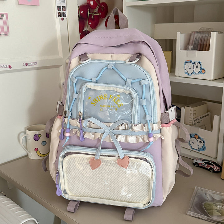 Stylischer Mehrfach-Taschen Freizeit-Rucksack